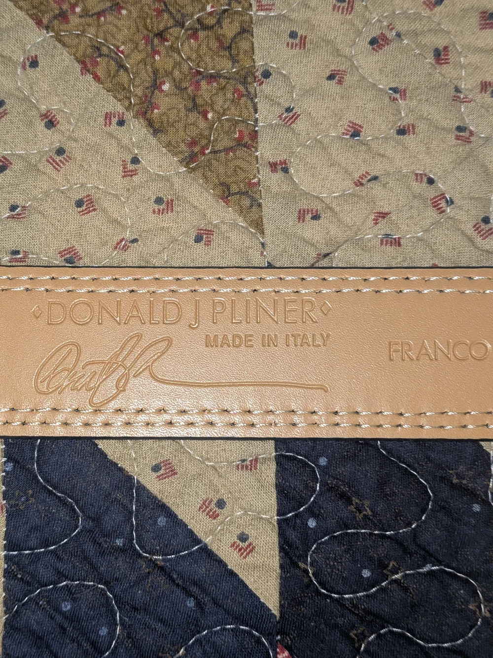 Donald J. Pliner Men's Navy Snake-Embossed Leather Loafers and Belt Set